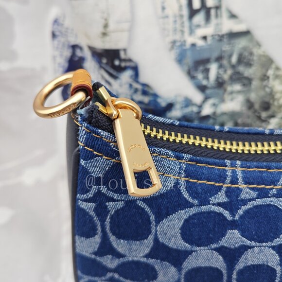 Coach Teri Crossbody Bag Denim Blue - Picture 3 of 12